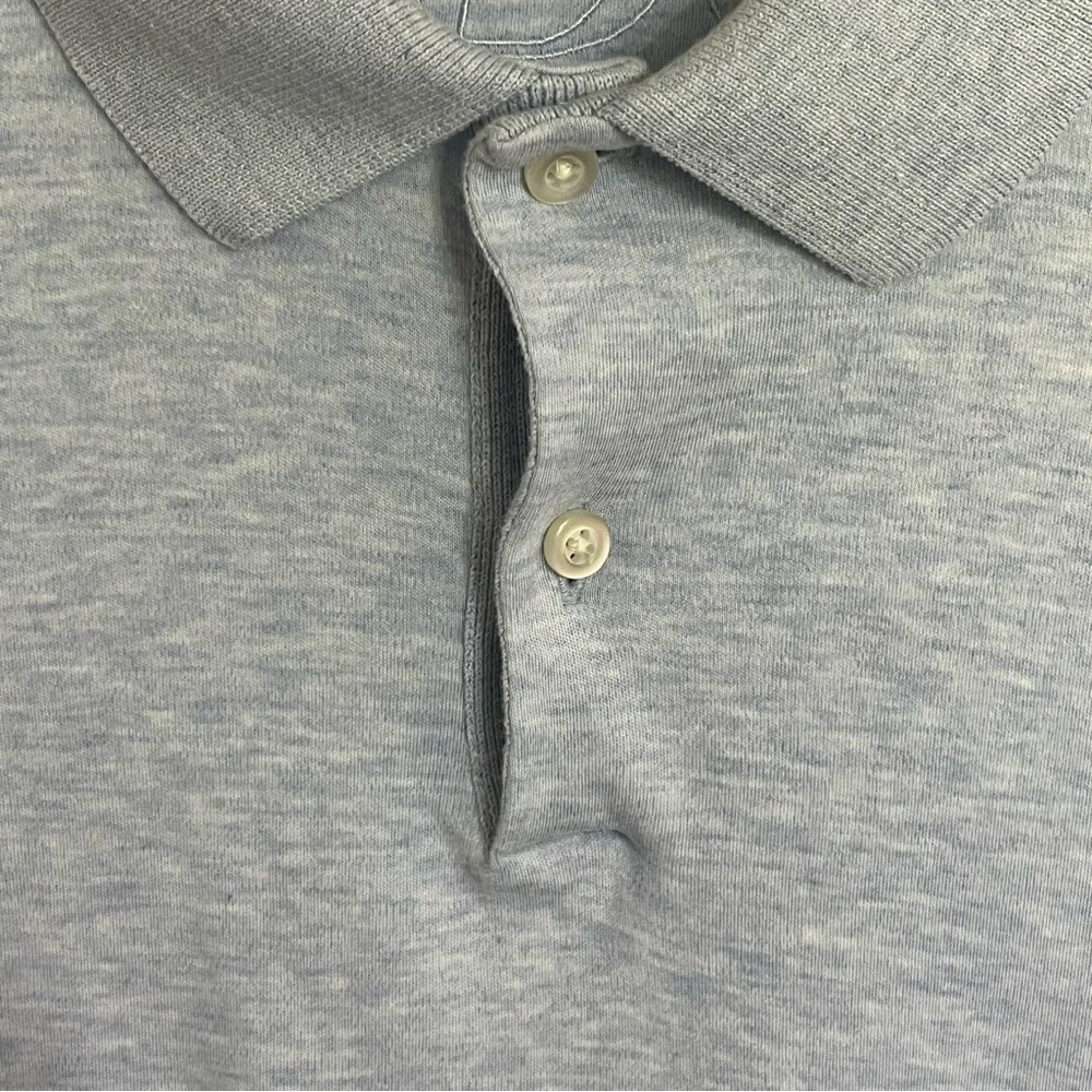 Banana Republic Luxury Touch Performance Men's Size XL Light Blue Polo‎ Shirt